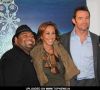 Nathan Mundraby, Donna Karan and Hugh Jackman at "Nomad Two Worlds" Russell James Exhibit Opening at Chair and the Maiden